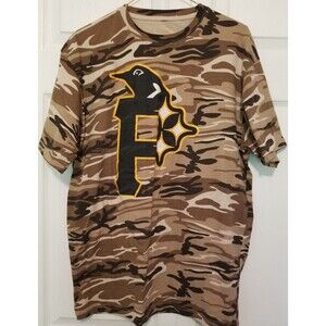 Pittsburgh Penguins Tee Shirt Camo Design Size Large Logo Short Sleeve Unisex